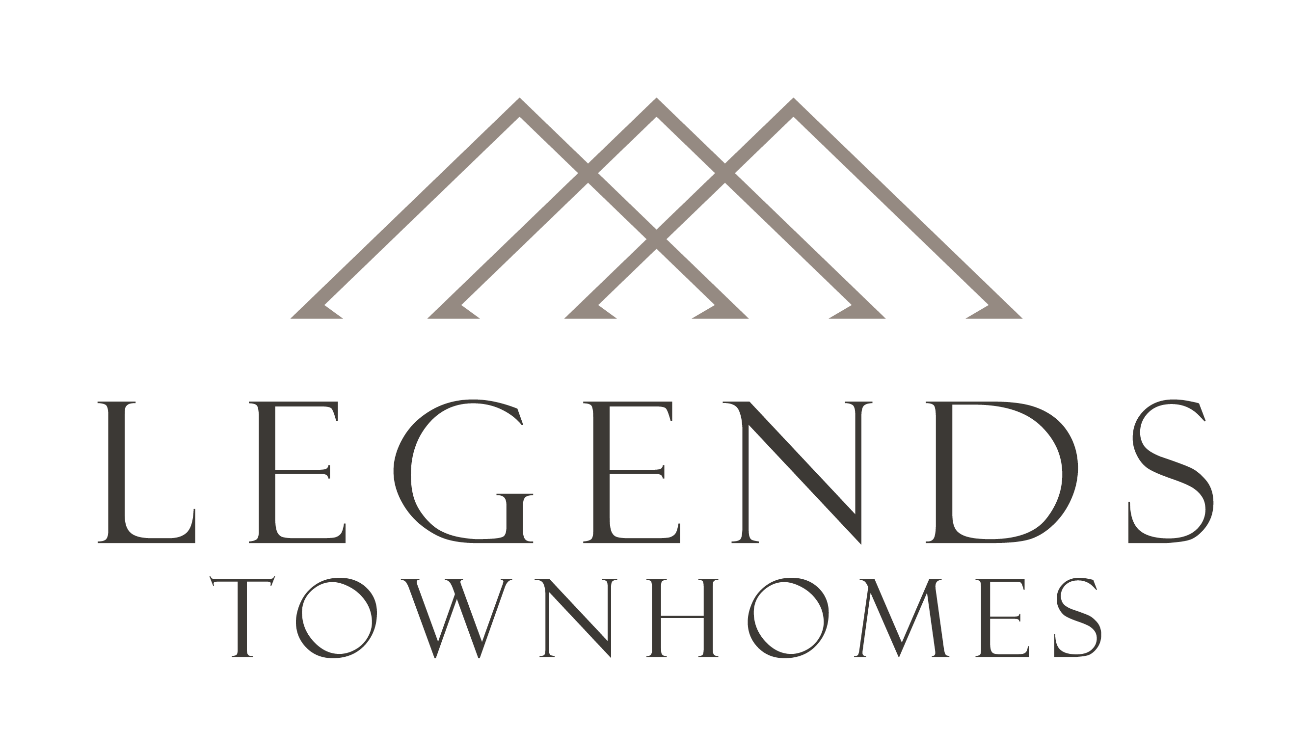The image is a logo for Legends Townhomes.